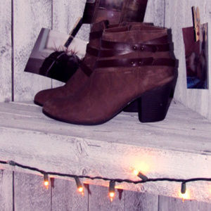 brown ankle boots